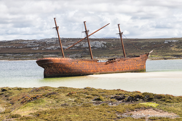 Lady Elizabeth vio naufragio durante un crucero a las Islas Malvinas
