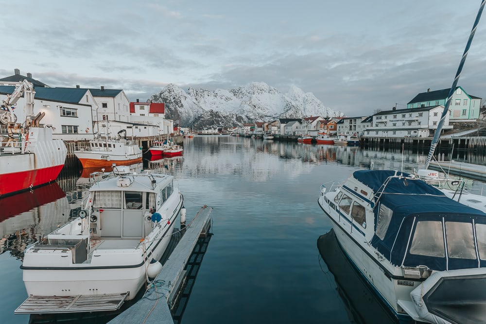 Enero en Lofoten en Noruega