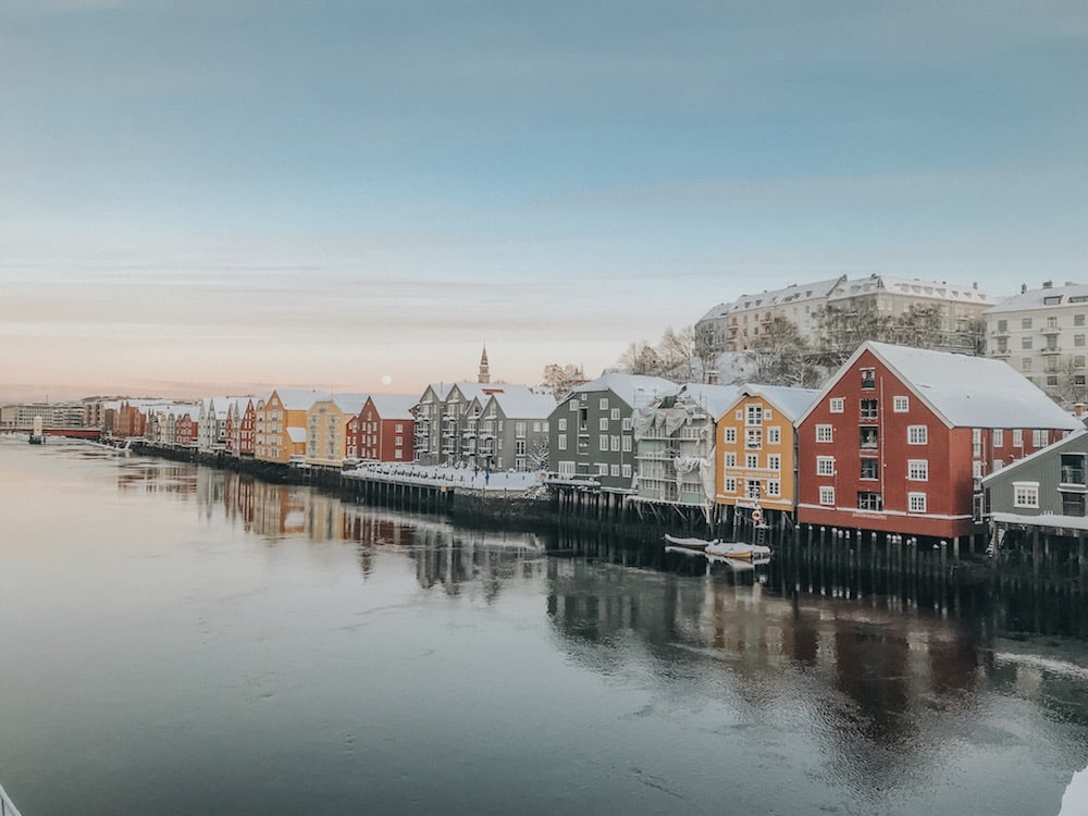 Trondheim Noruega invierno