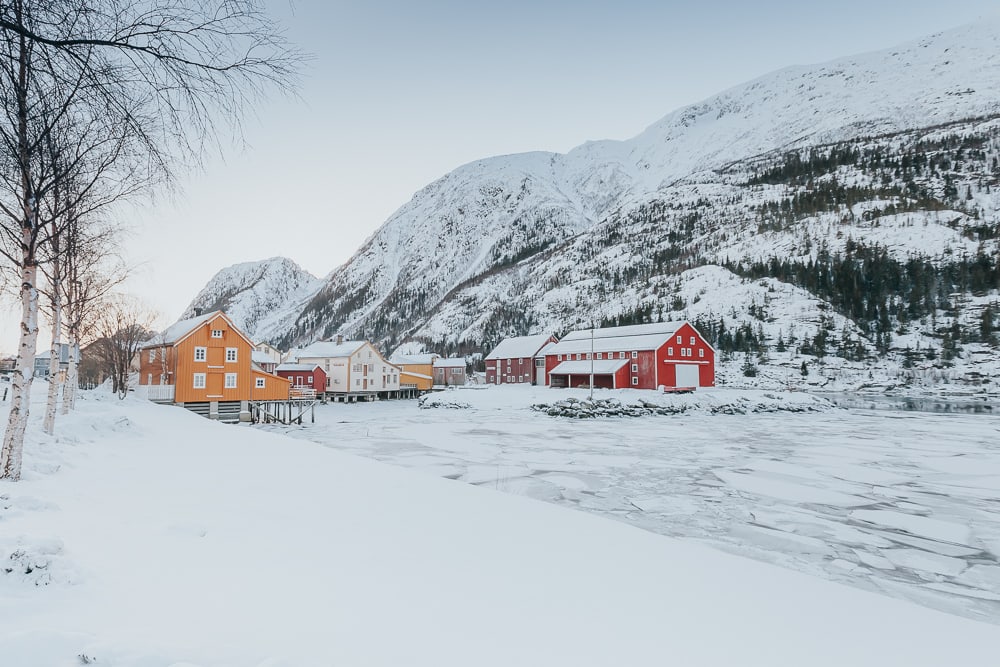 Invierno en Mosjøen, Noruega