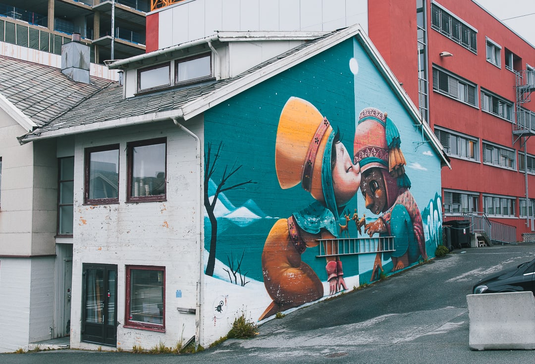 Arte callejero en Bodo Noruega