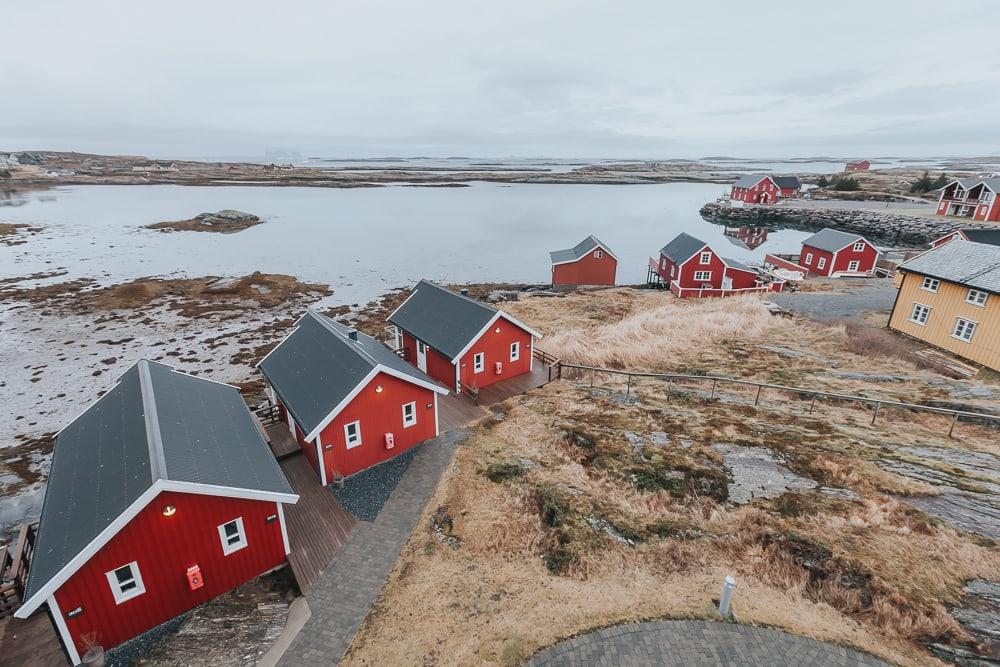 Vista de la habitación del hotel Lovund Helgeland, Noruega
