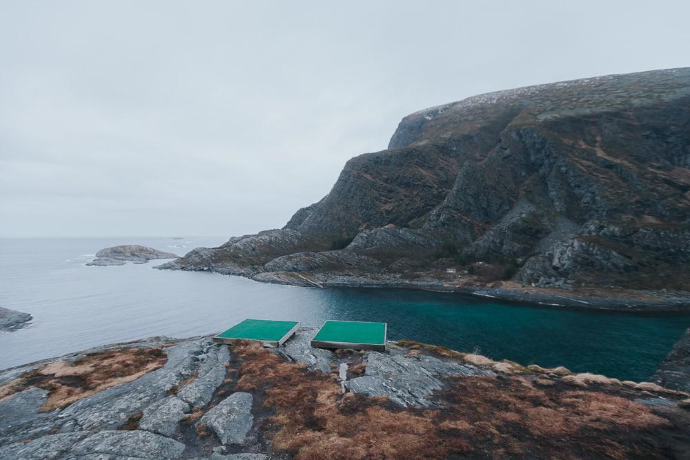 Campo de prácticas de golf Lovund Helgeland Noruega