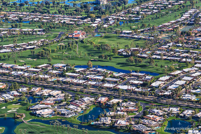 Vista aérea de Palm Springs