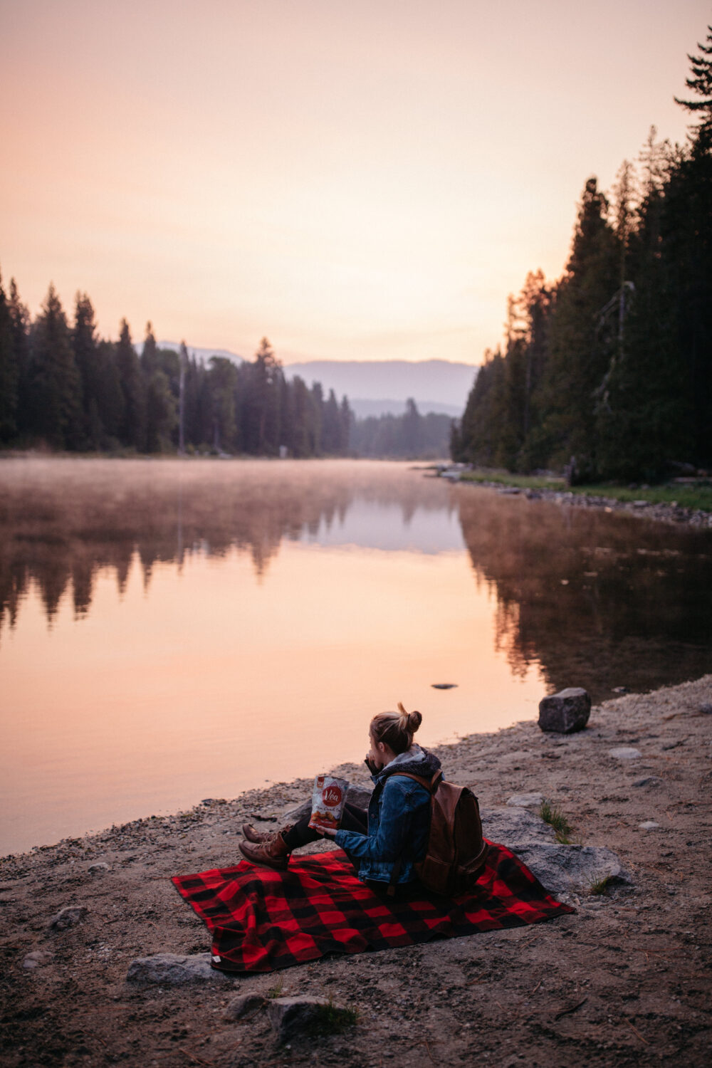 Lago Wenatchee amanecer