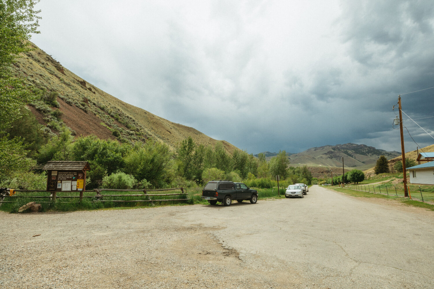 Estacionamiento de Goldbug Hot Springs, Idaho