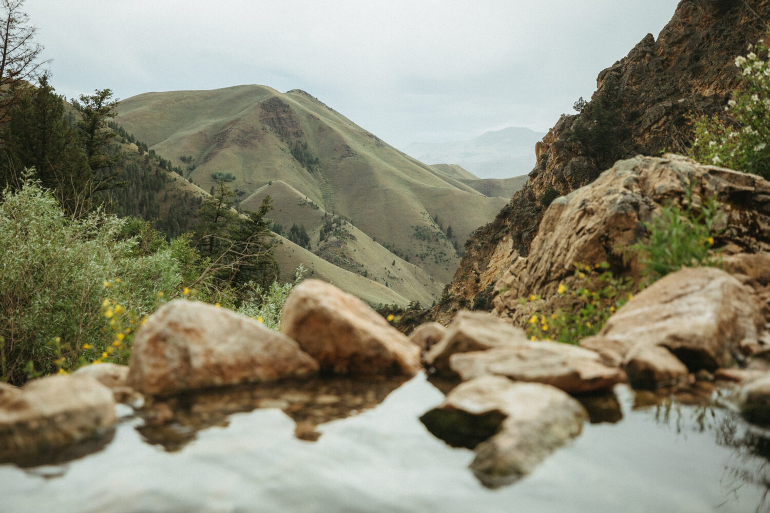 Piscinas en Gold Bug Hot Springs, Idaho