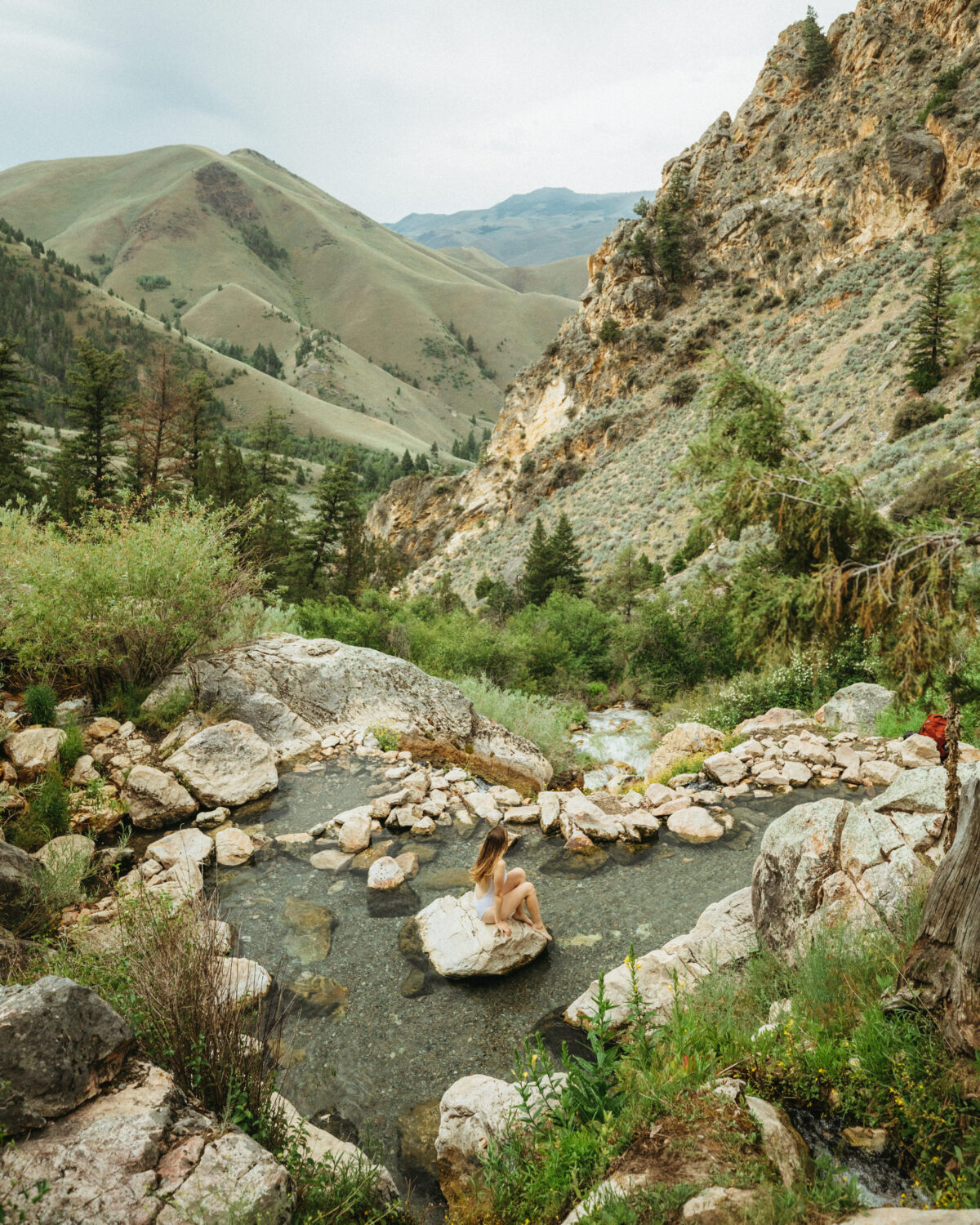 Piscina del corazón en las aguas termales de Goldbug