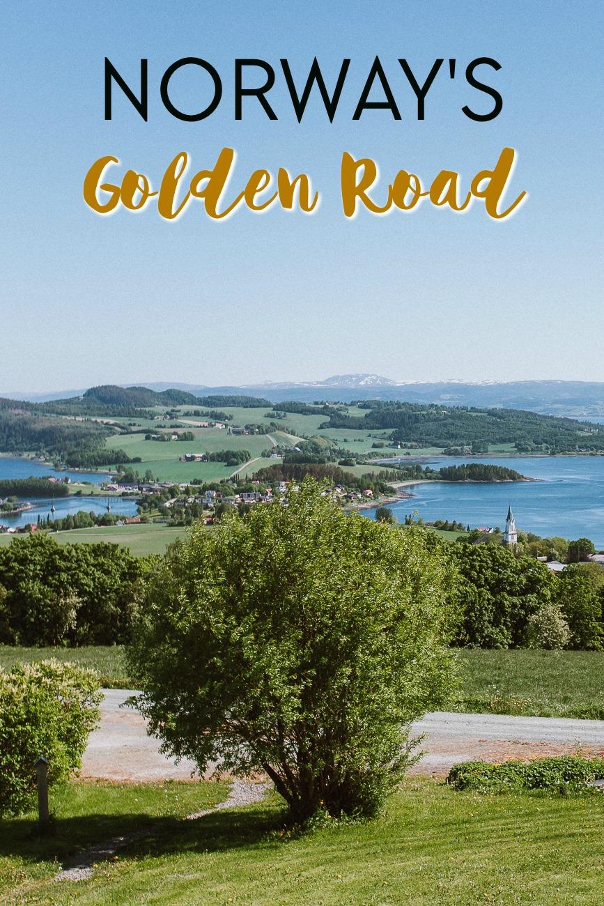 El Golden Road (también llamado Golden Detour) en Trøndelag, Noruega