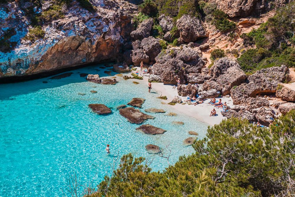 Playa de Es Calo des Moro, foto del sur de Mallorca