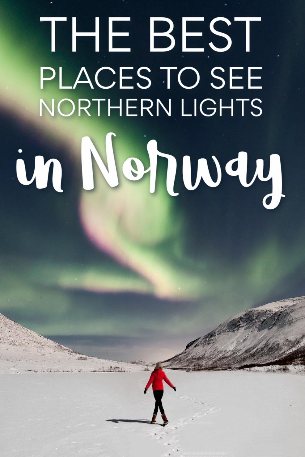 los mejores lugares para ver la aurora boreal en Noruega