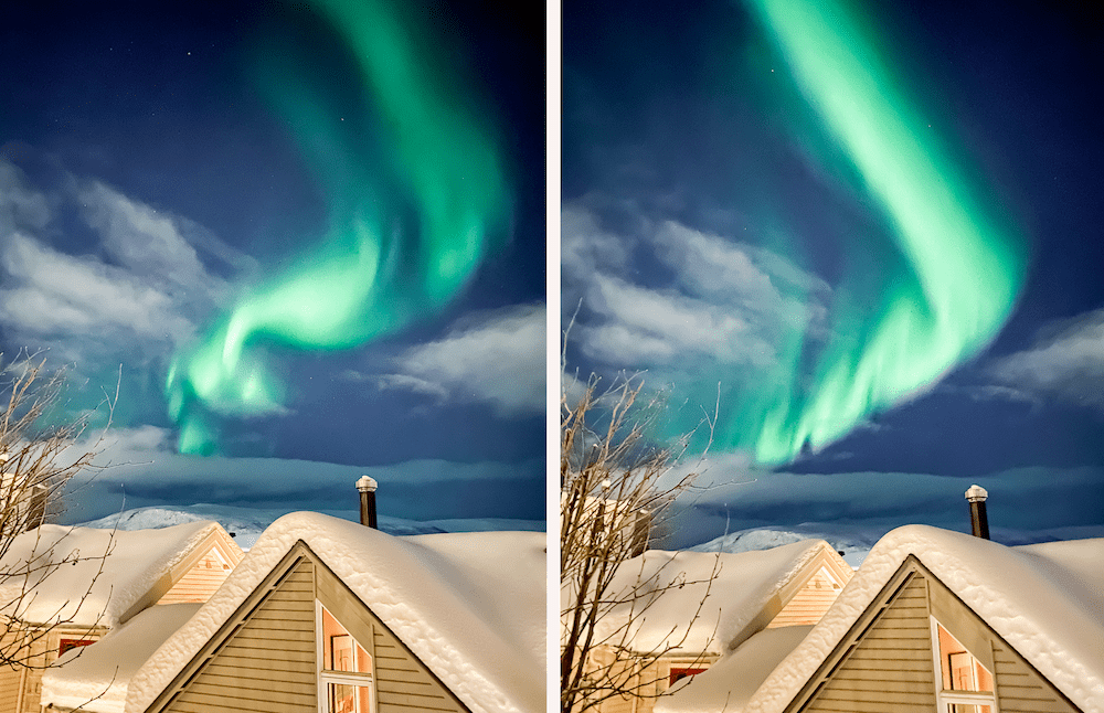Foto de iPhone de Aurora Boreal