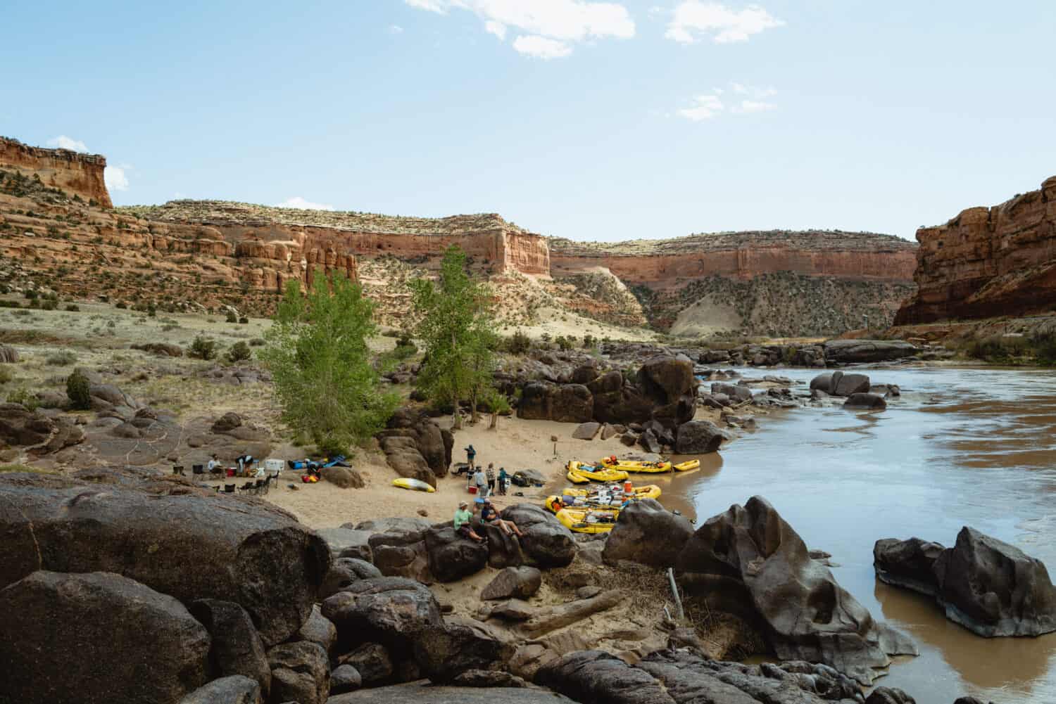 Camping en Ruby-Horsethief Canyon, Colorado