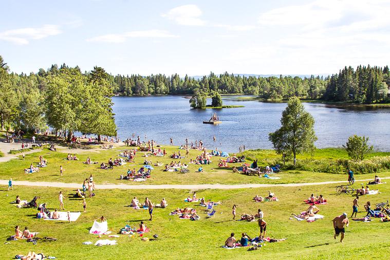 Lago Lian Verano Trondheim Noruega