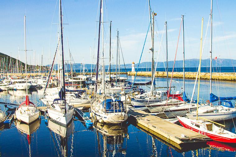 Fiordo del puerto de Trondheim