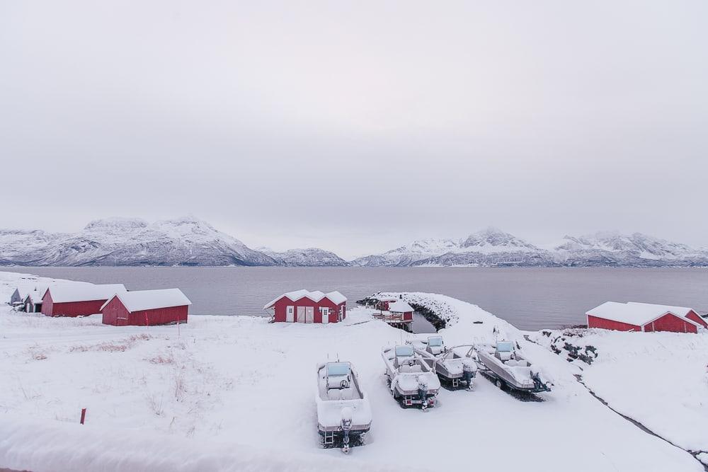 Dyrøy vacaciones en Noruega en invierno la nieve
