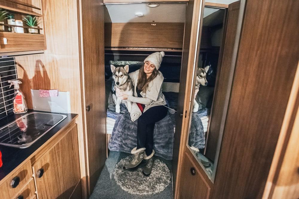 billig airbnb kiruna schweden husky rodeln