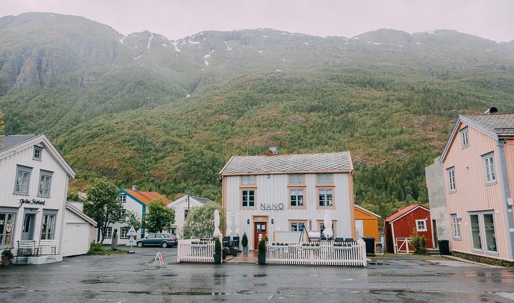 El centro de Mosjøen Noruega