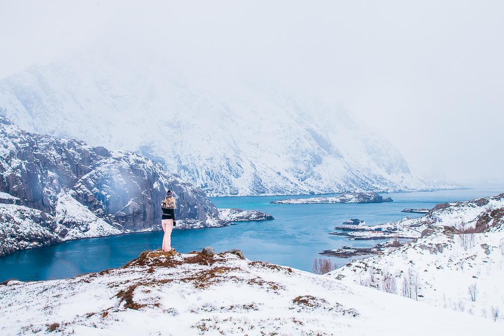 senderismo lofoten noruega invierno