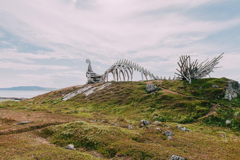 Drakkar - Escultura de Leviatán vardø Noruega