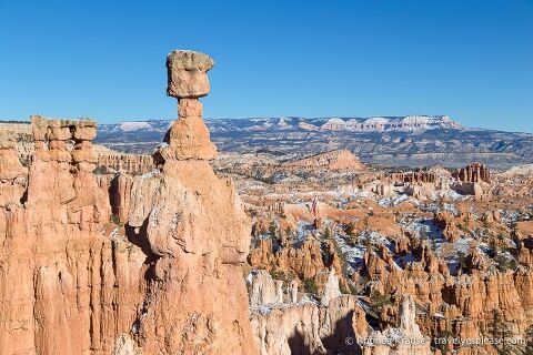 Thor's Hammer y otros hoodoos en el Anfiteatro Bryce.