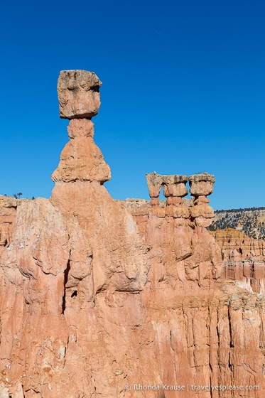 Thor's Hammer Hoodoo en Bryce Canyon.