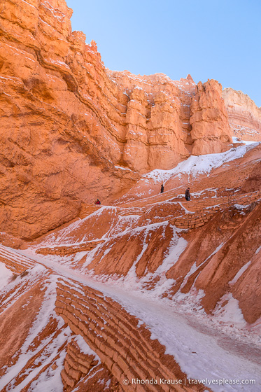 Serpentinas hasta el Navajo Loop Trail.