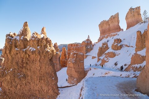Navajo Loop Trail en invierno.