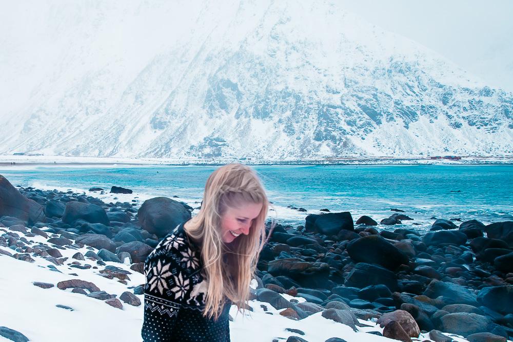 Playa Unstad Arctic Surf Lofoten, Noruega