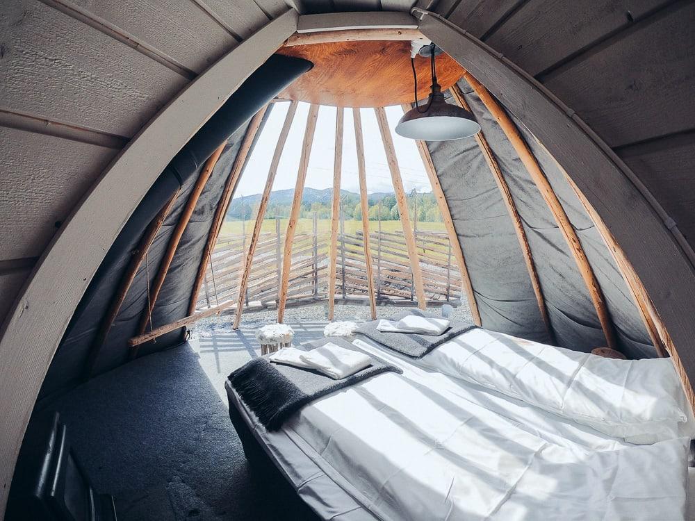 Alojamiento Holmen Husky Lodge Lavvu en Alta Noruega