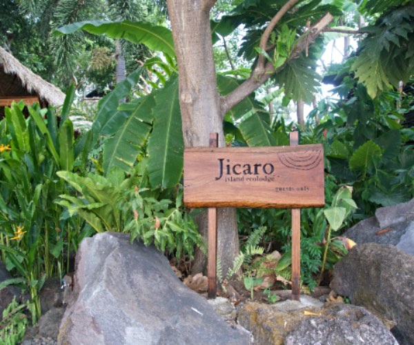 Ecolodge en la isla de Jícaro