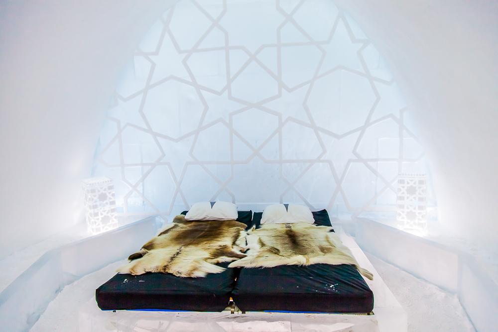 kiruna icehotel sueco laponia suecia dormitorio